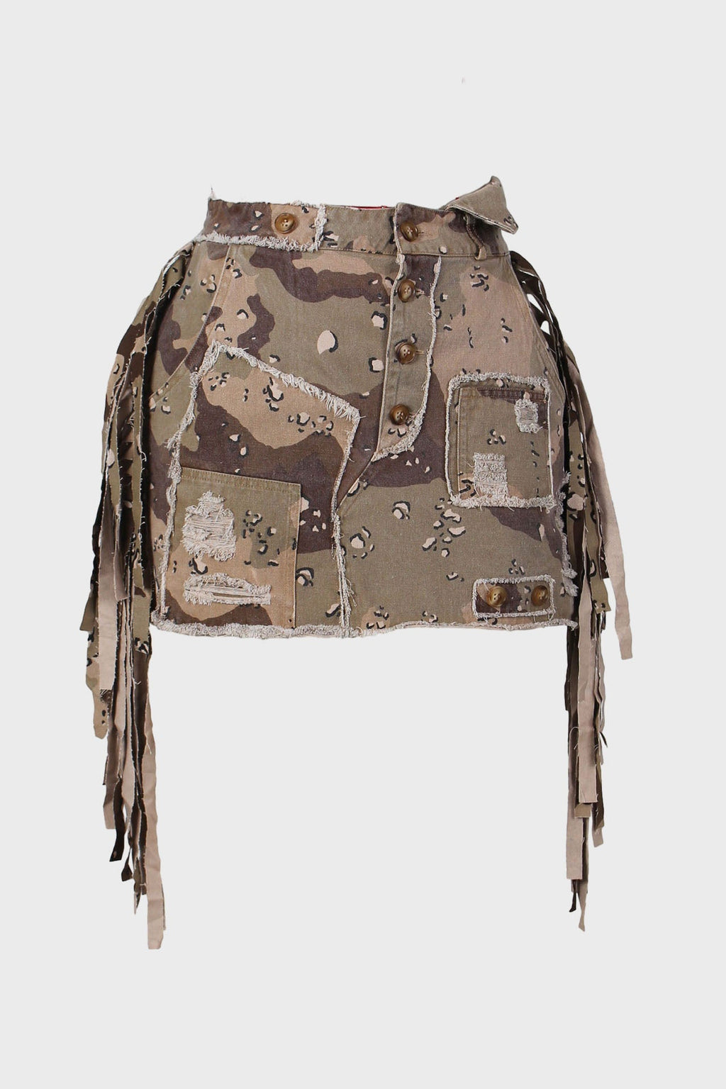 Camouflage Tassel Skirt Lavish Daily