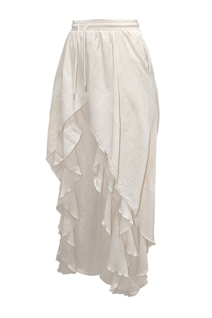 Layered Drape Wide Leg Pant Lavish Daily