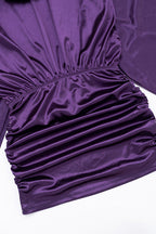 Cowl Neck Batwing Sleeve Mini Dress Lavish Daily