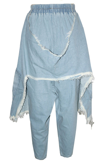 Vintage Ripped Harem Fit Denim Pants Lavish Daily