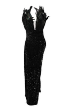 Strapless Feather Trim Sequin Bodycon Dress Lavish Daily