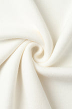 Distressed Knit Pants & Crew Neck Sweater Set Lavish Daily