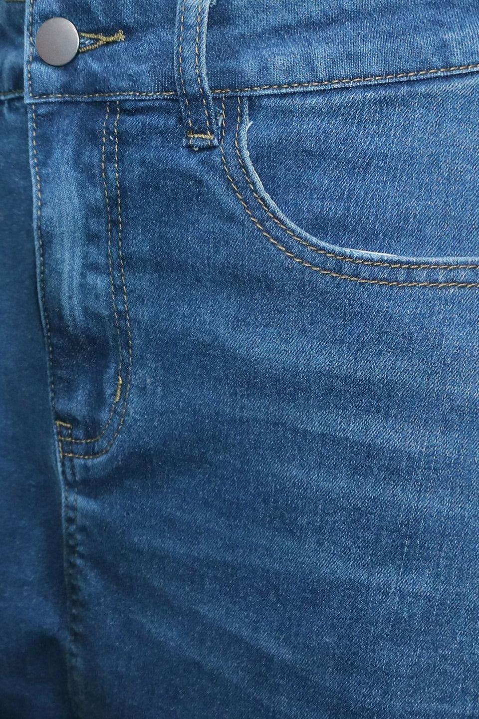 Skirt Overlay Wide Leg Baggy Jeans LavishDaily