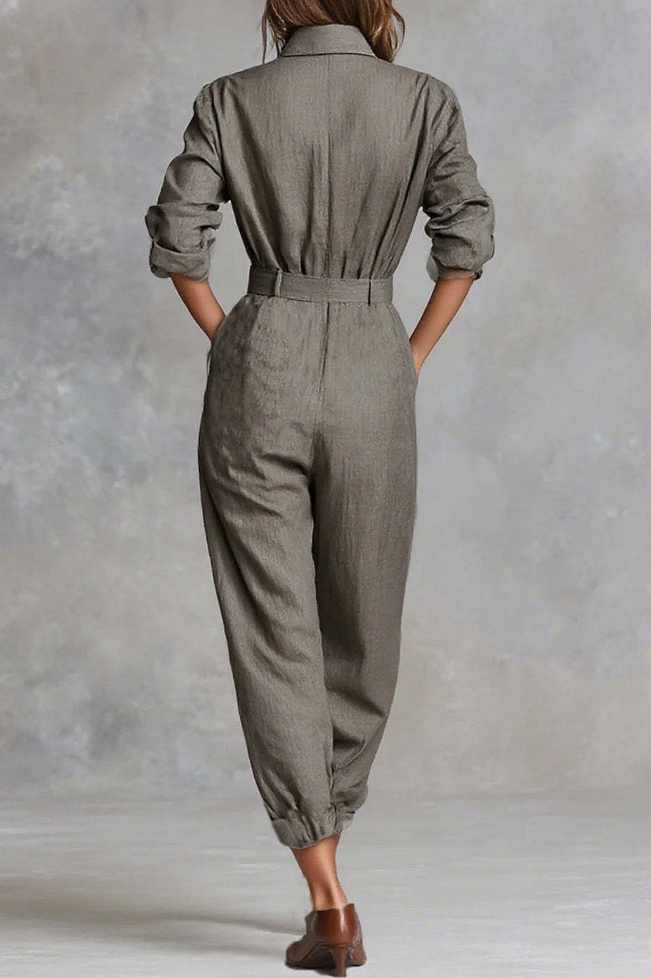 Casual Long Sleeve Jumpsuit Lavish Daily