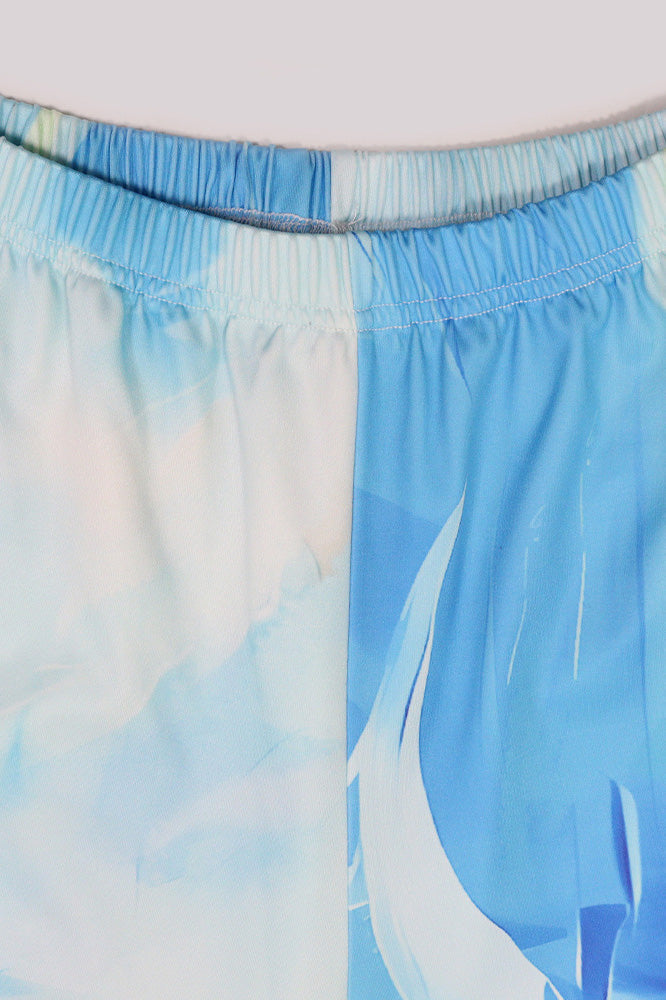 Printed Tube Top & Pants Two-Piece Set Lavish Daily