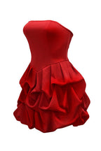 Bubble Hem Corset Mini Dress Lavish Daily