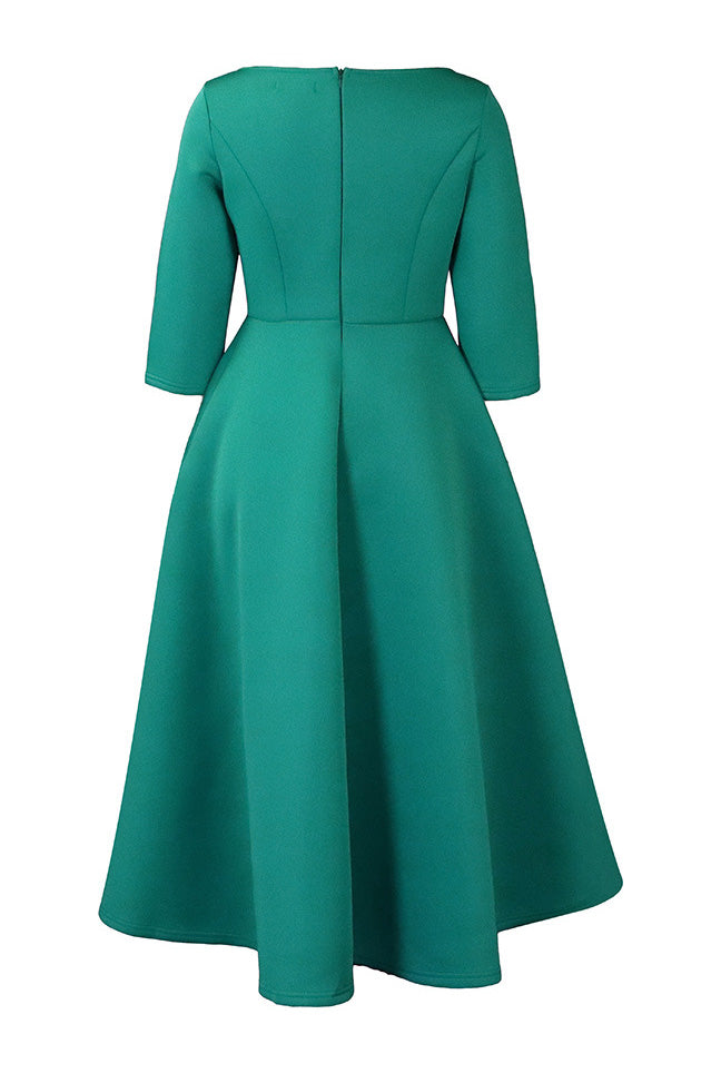 Elegant Solid Color A-Line Evening Dress Lavish Daily