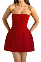 Strapless Mini Dress Lavish Daily