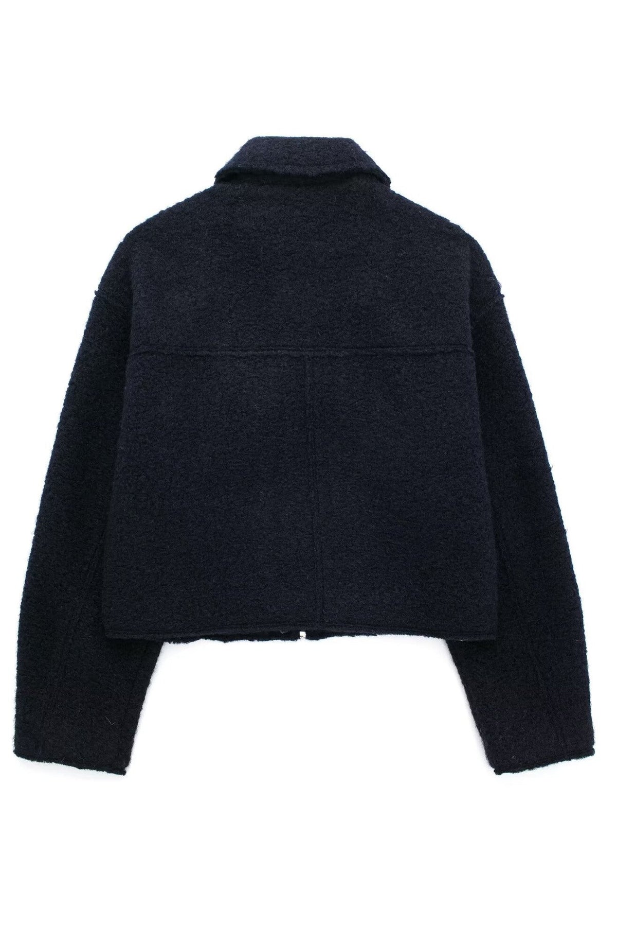 Tweed Cropped Zip Up Jacket Lavish Daily