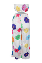 Strapless Printed Wide-Leg Jumpsuit Lavish Daily