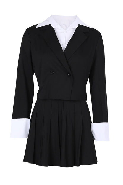 Preppy Chic Blazer & Skirt Set Lavish Daily