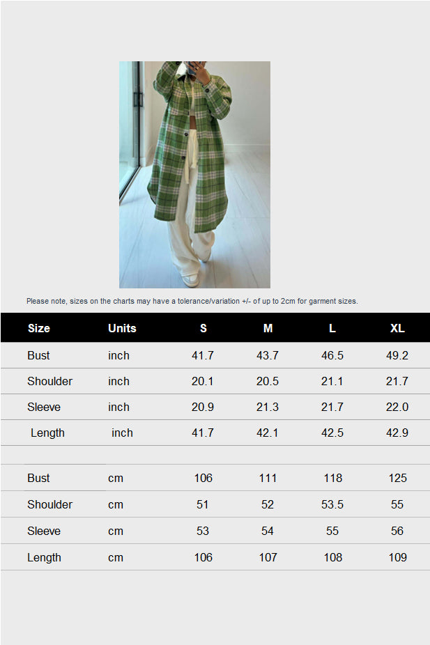 Contrast Plaid Slit Shacket Lavish Daily