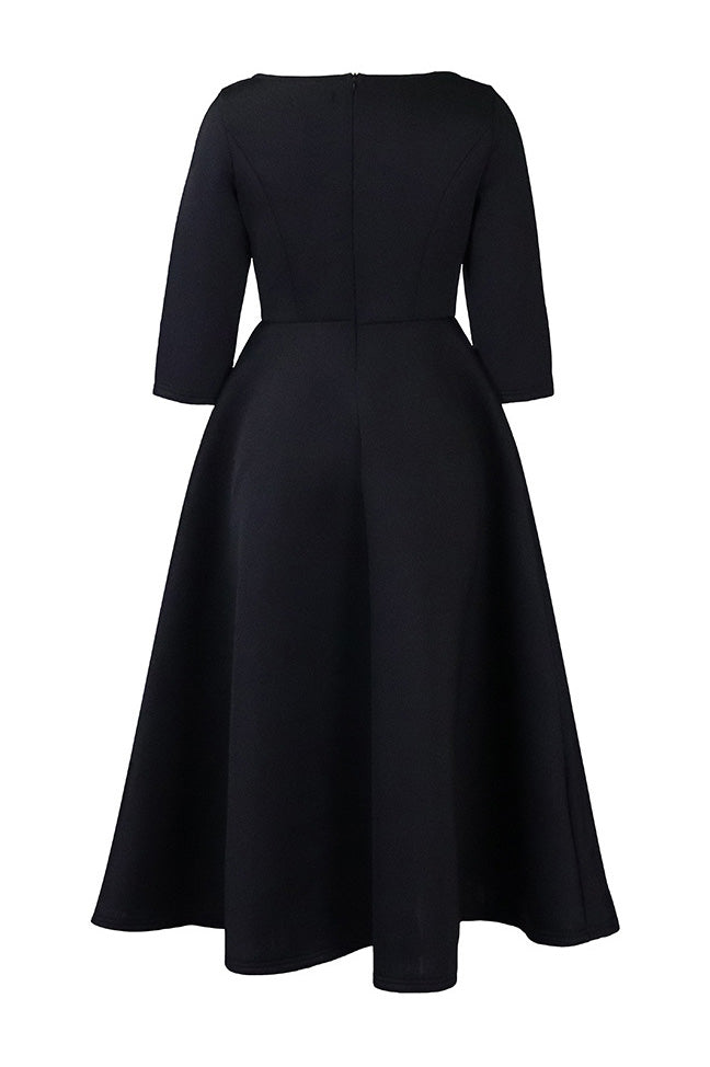 Elegant Solid Color A-Line Evening Dress Lavish Daily