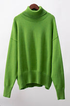Turtleneck Long Sleeve Sweater Lavish Daily