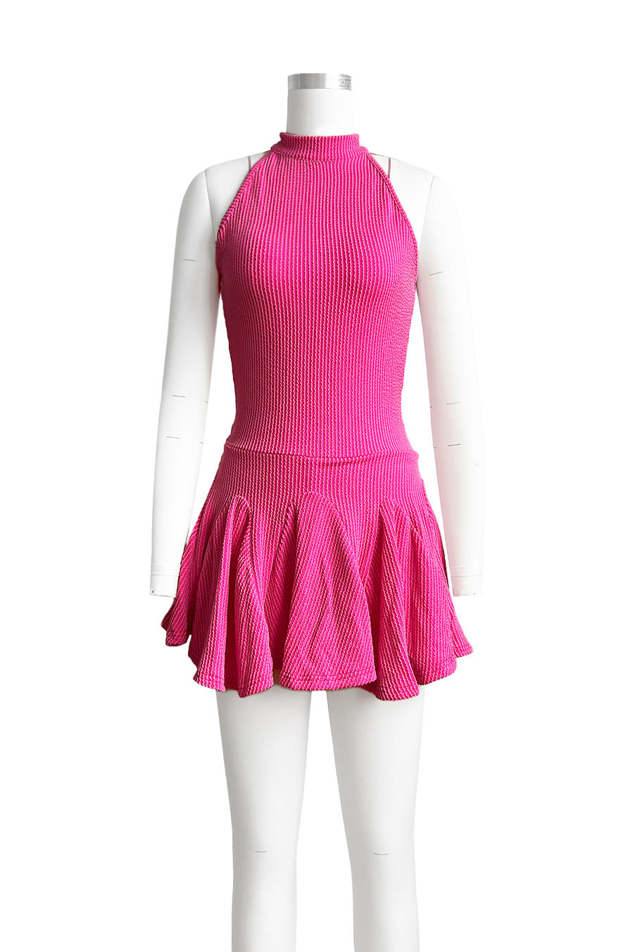 Sleeveless Ribbed Mini Dress Lavish Daily