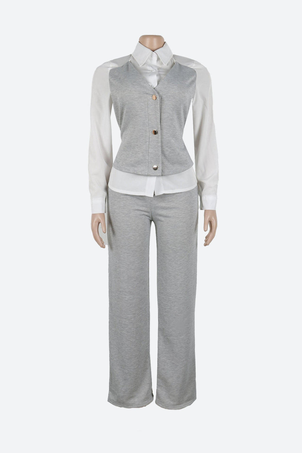 Vest Combo Shirt & Pants Set Lavish Daily