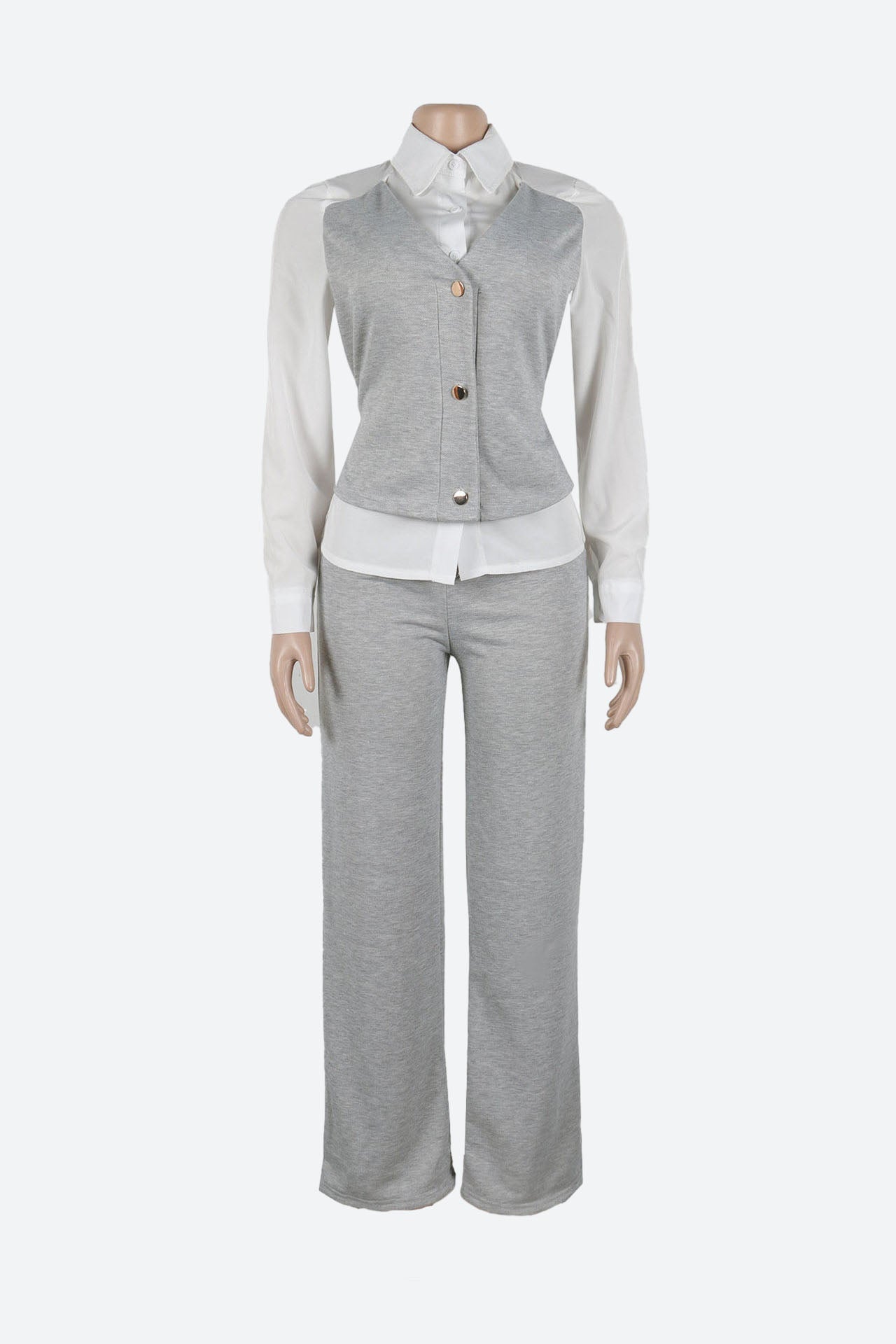 Vest Combo Shirt & Pants Set Lavish Daily