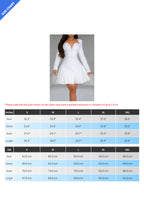 Elegant Deep V Ruffle Long Sleeve Mini Dress Lavish Daily