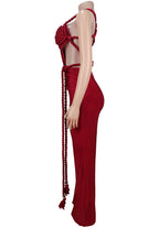 Solid Backless Lace-Up Jumpsuit LavishDaily