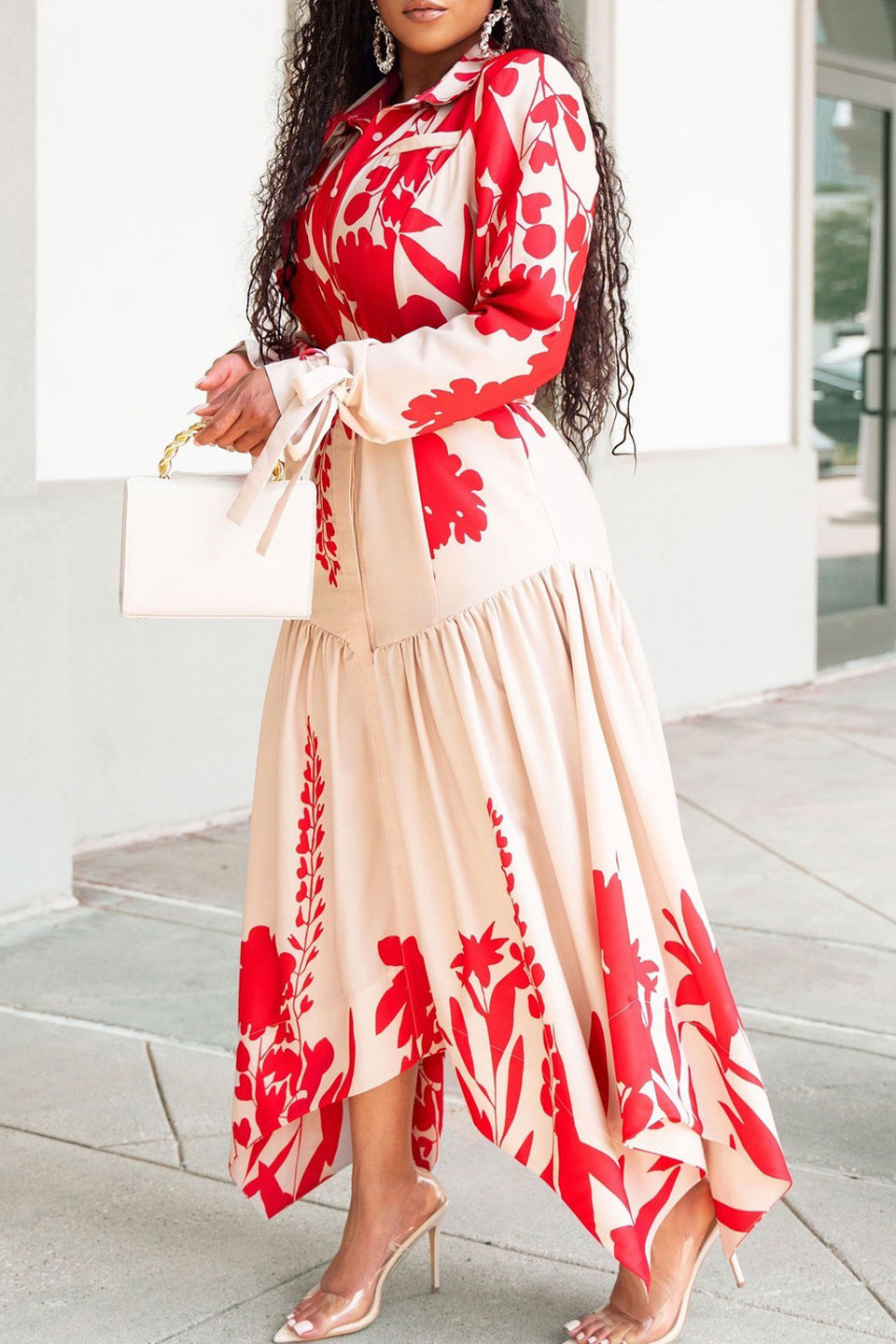 Floral Print Maxi Dress Lavish Daily