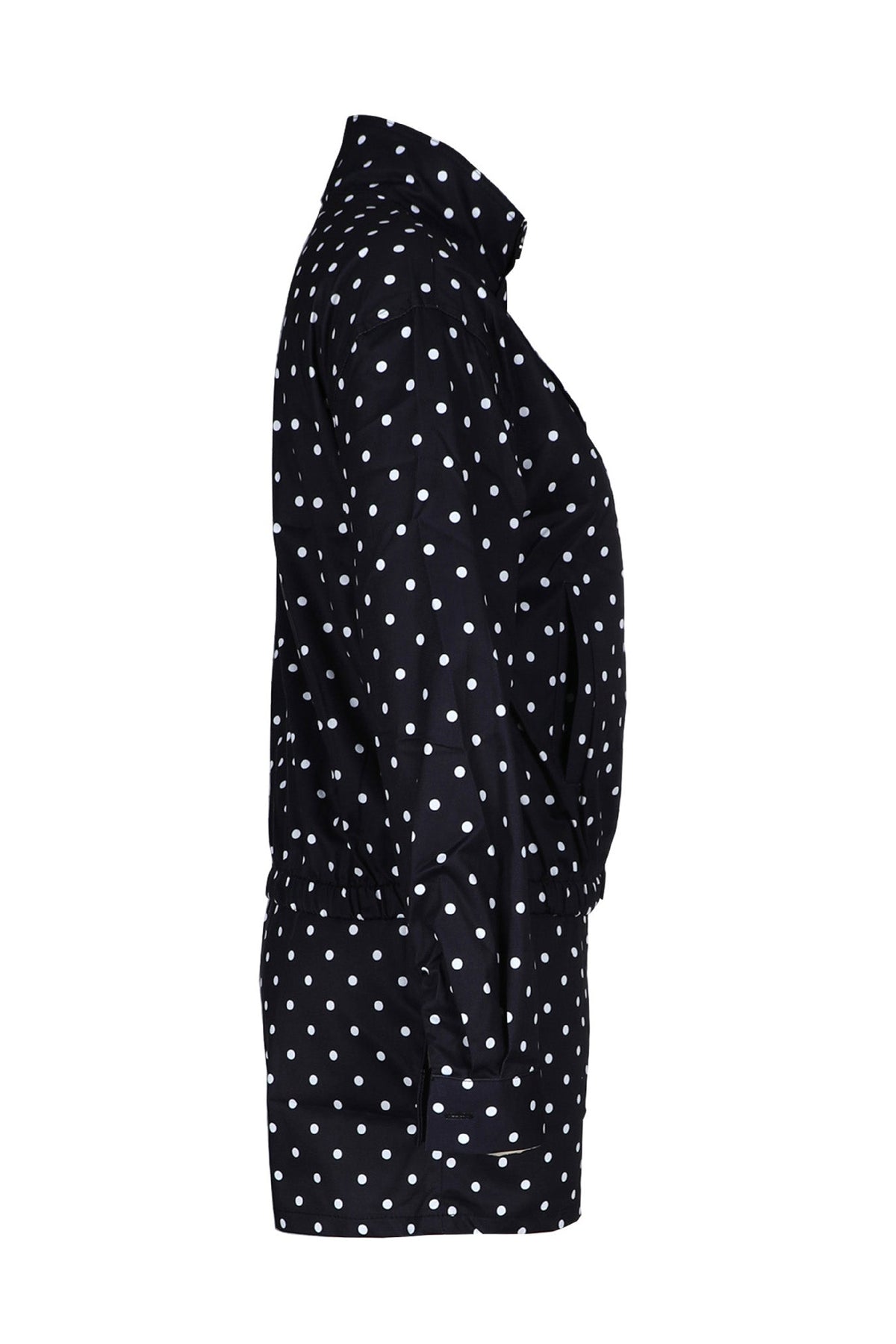 Polka Dot Zip-Up Jacket & Shorts Set Lavish Daily
