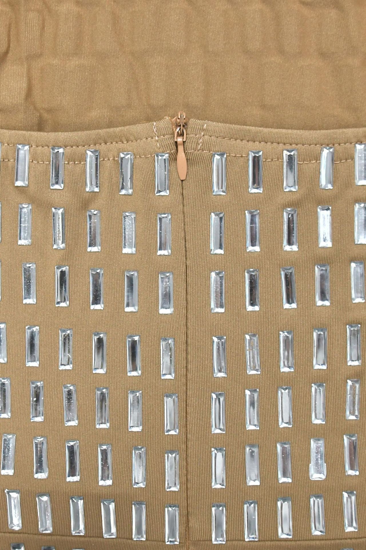 Embellished Bandeau Maxi Dress Lavish Daily