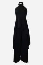 Halter Tunic Top & Pleated Pants Set Lavish Daily