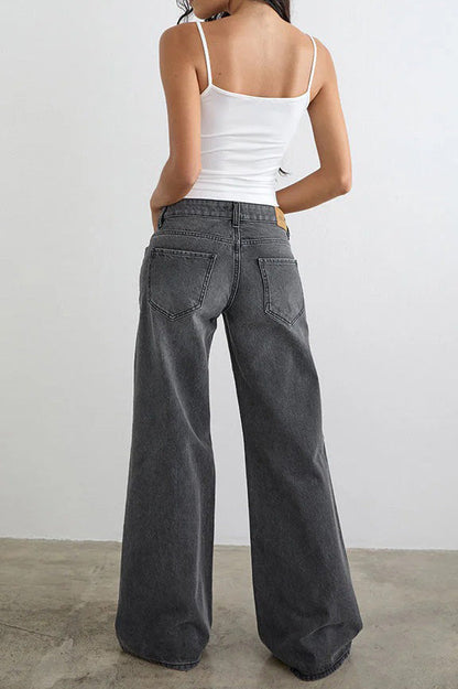 Low Rise Relaxed Wide Leg Jeans Lavish Daily