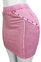 Washed Hoodie Top & Mini Skirt Set Lavish Daily