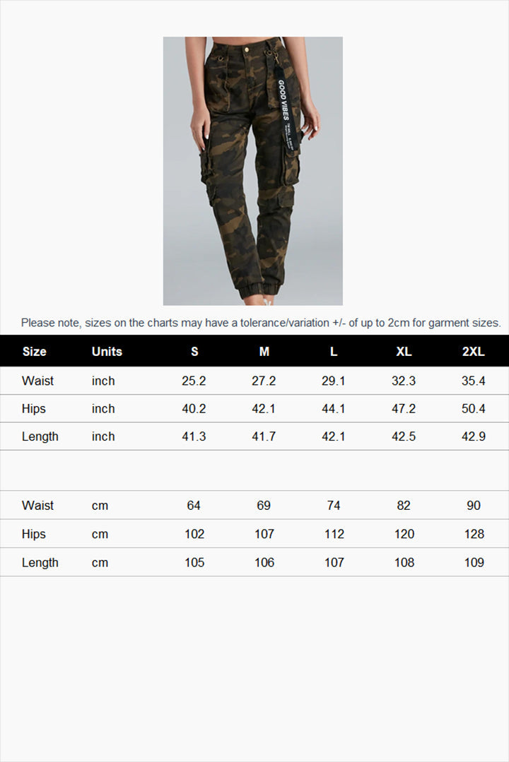 High Rise Cargo Joggers With Pockets Lavish Daily