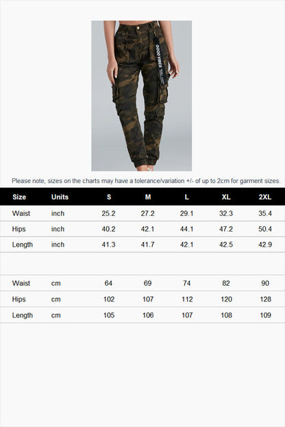 High Rise Cargo Joggers With Pockets Lavish Daily