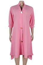 High-Low Lantern Sleeve Asymmetric Midi Dress Lavish Daily