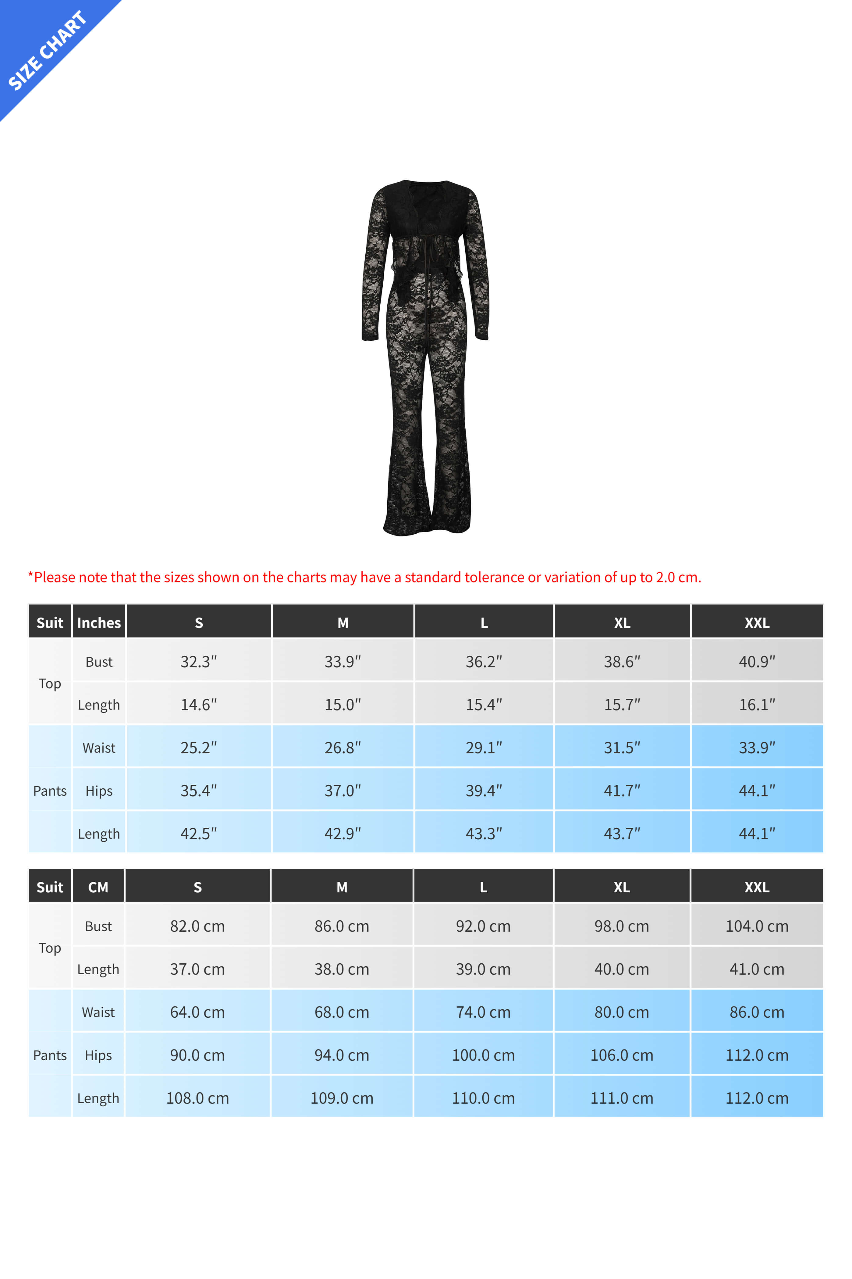 Lace Top and Wide Leg Pants Set LavishDaily