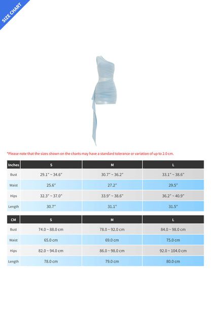 One-Shoulder Lace Ruched Mini Dress Lavish Daily