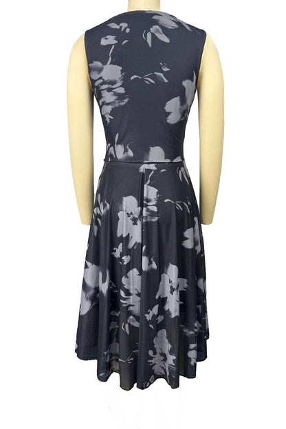 Abstract Print Asymmetric Top & Skirt Set Lavish Daily