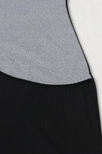 Color-Block Bodycon Dress - High Slit & Stretch Lavish Daily