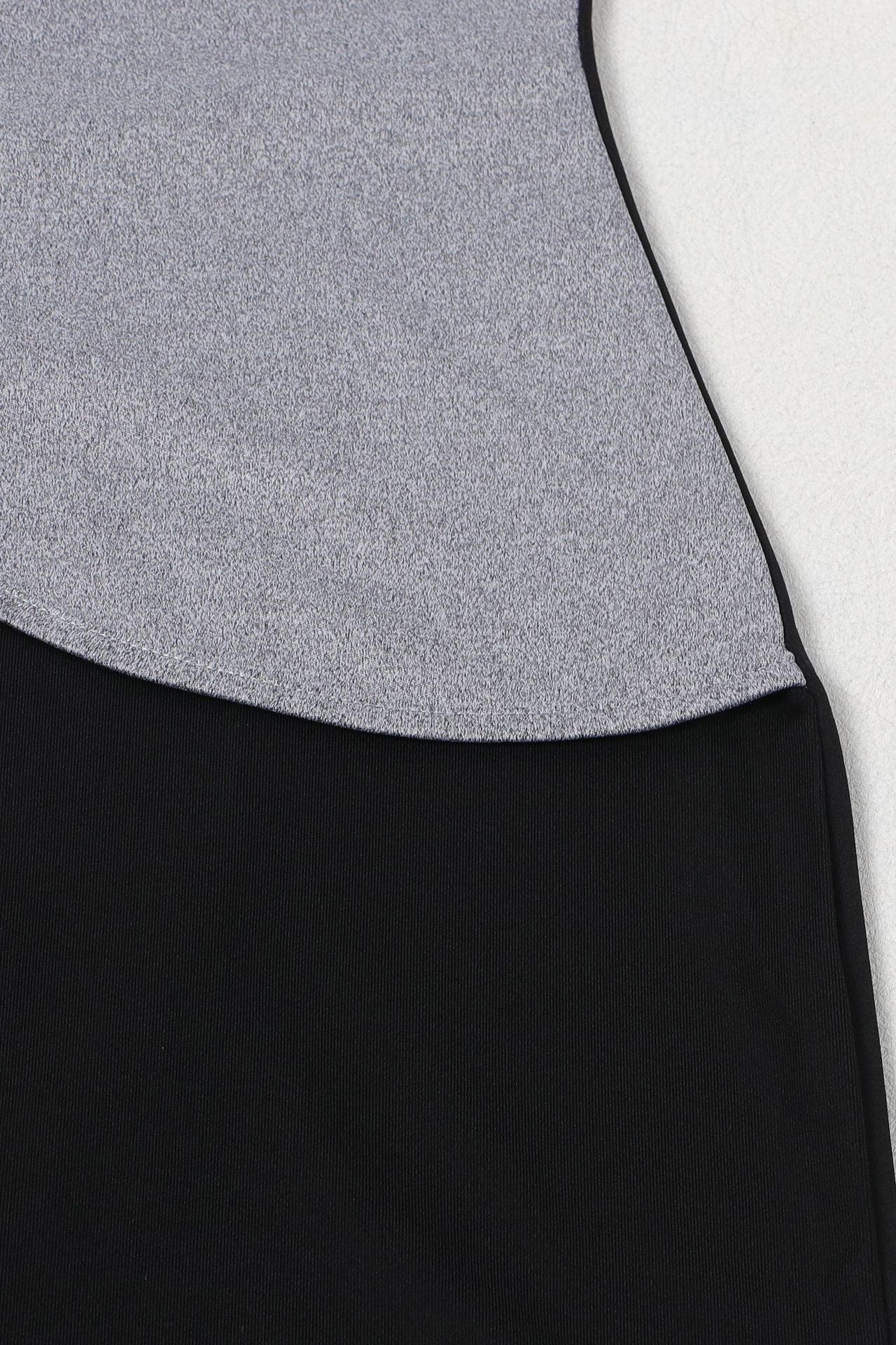 Color-Block Bodycon Dress - High Slit & Stretch Lavish Daily