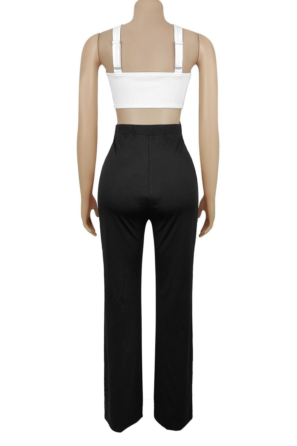 Crisscross Ribbon Cutout Jumpsuit Lavish Daily