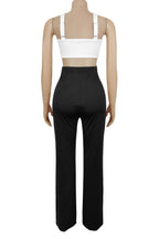 Crisscross Ribbon Cutout Jumpsuit Lavish Daily