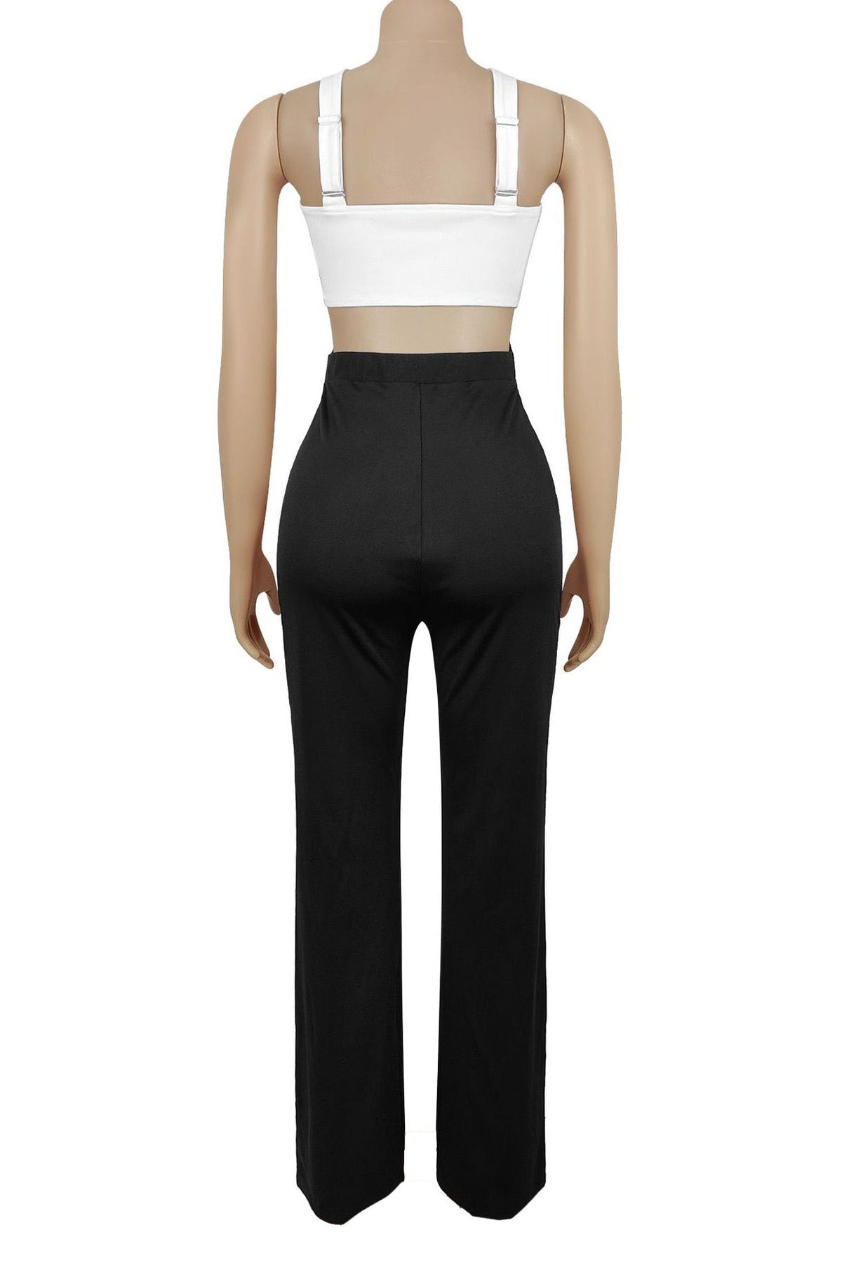 Crisscross Ribbon Cutout Jumpsuit Lavish Daily
