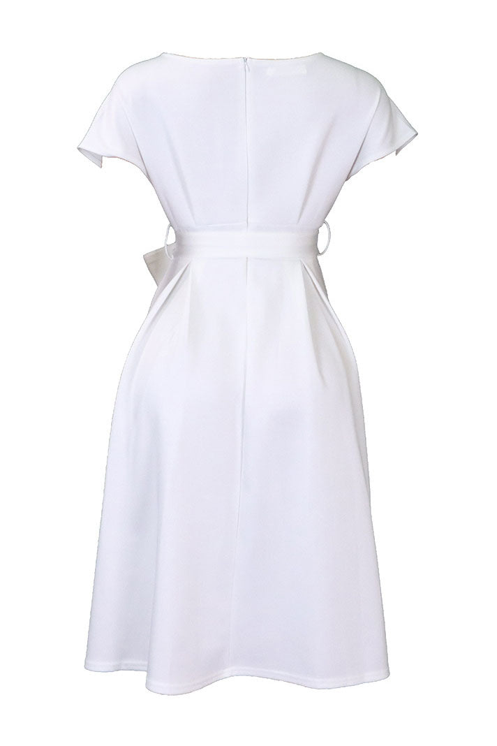 Fallen Shoulder Midi Dress Lavish Daily