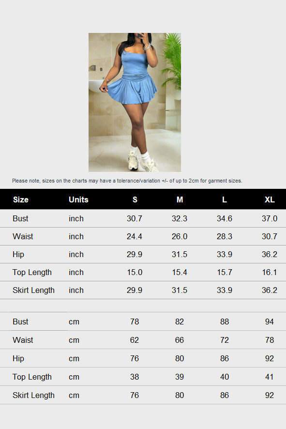 Cute Cami Crop Top And Mini Skirts Sets Lavish Daily