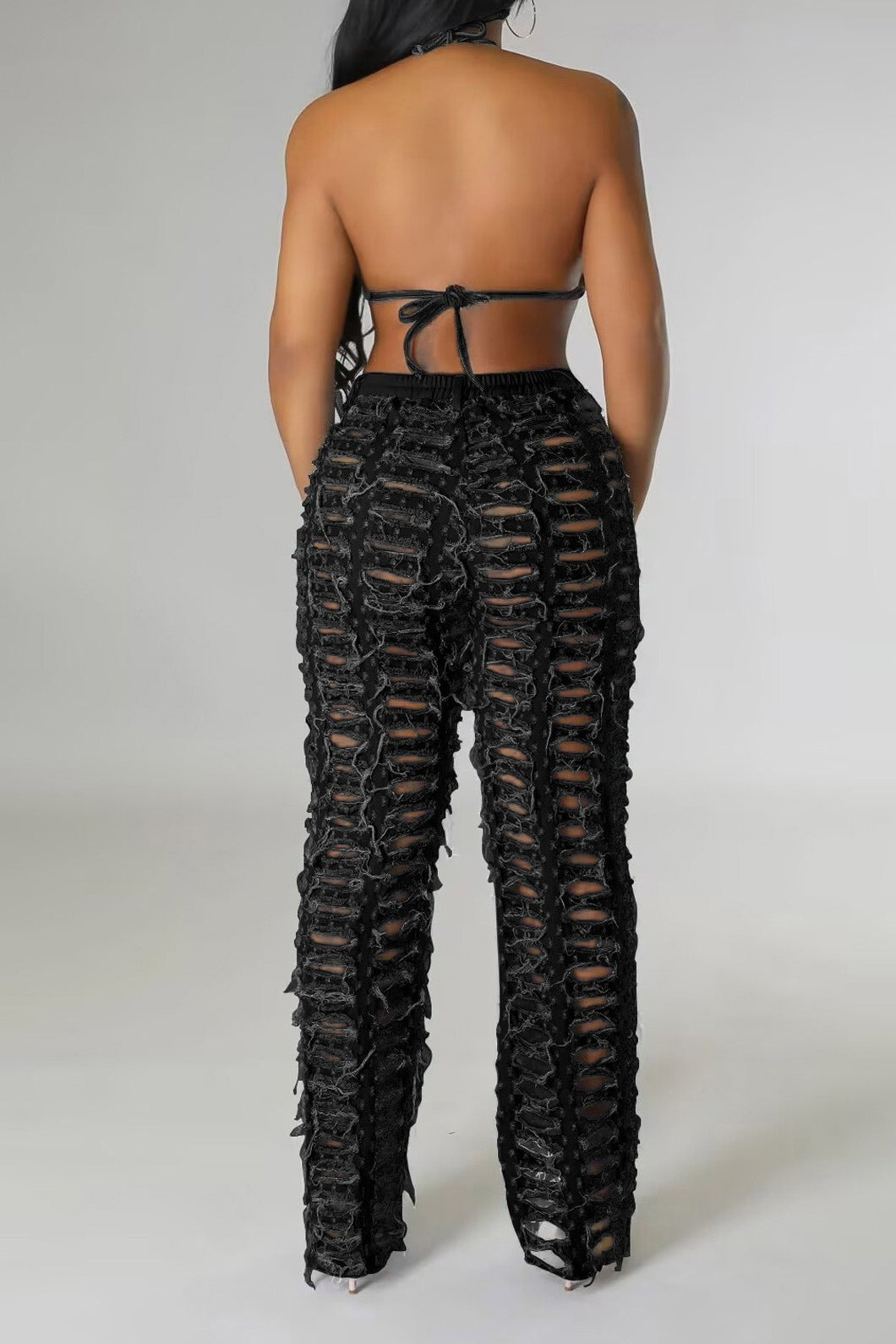Extreme Shredded Denim Pants Lavish Daily