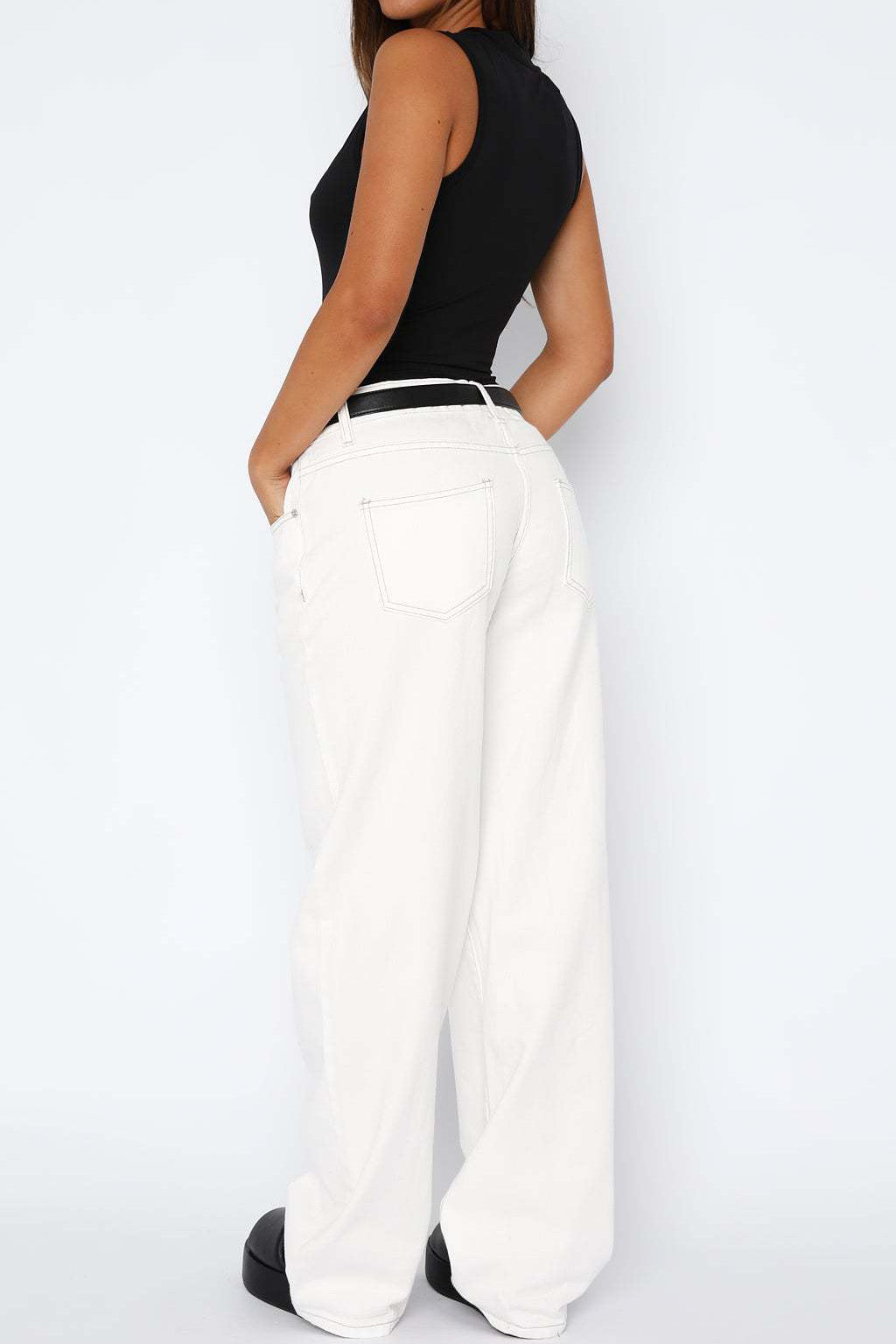 Low Rise Wide Leg Jeans Lavish Daily