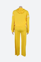 Stripe Hoodie & Pants Set Lavish Daily