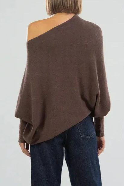 Solid Crew Neck Long Sleeve Top Lavish Daily