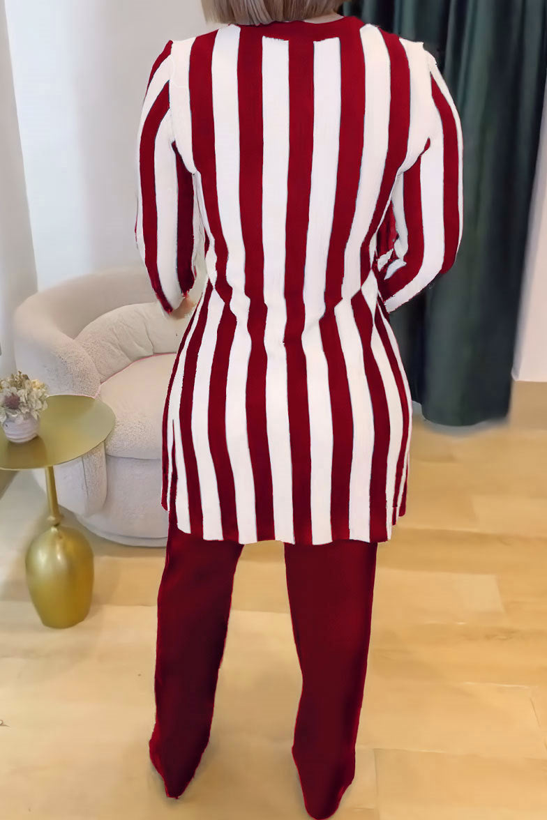 Striped T Shirts & Pants Set Lavish Daily