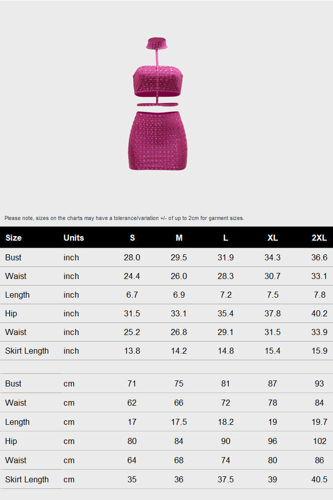 Rhinestone Skirt Set Lavish Daily