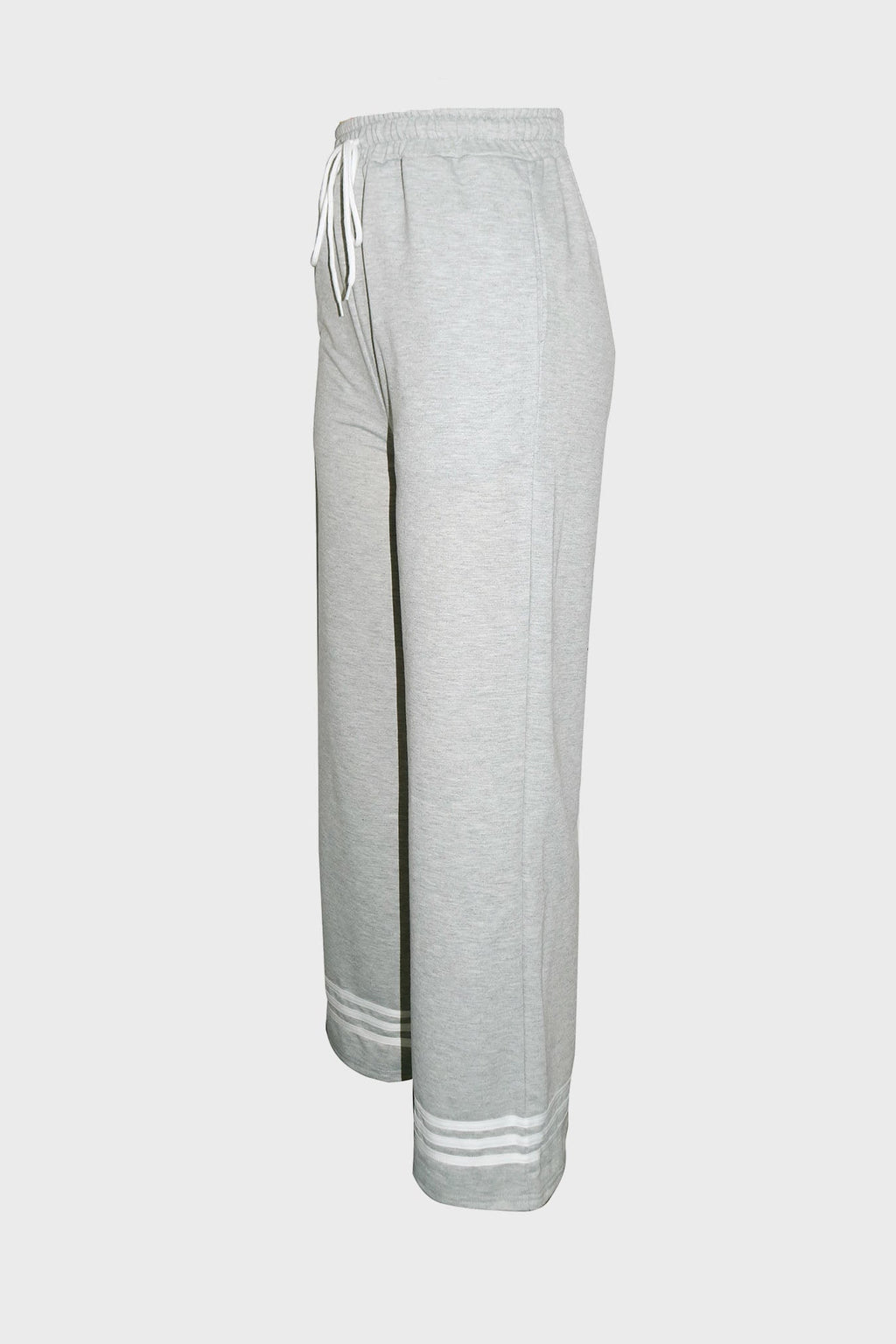 Stripe Wide-Leg Sweatpants Lavish Daily