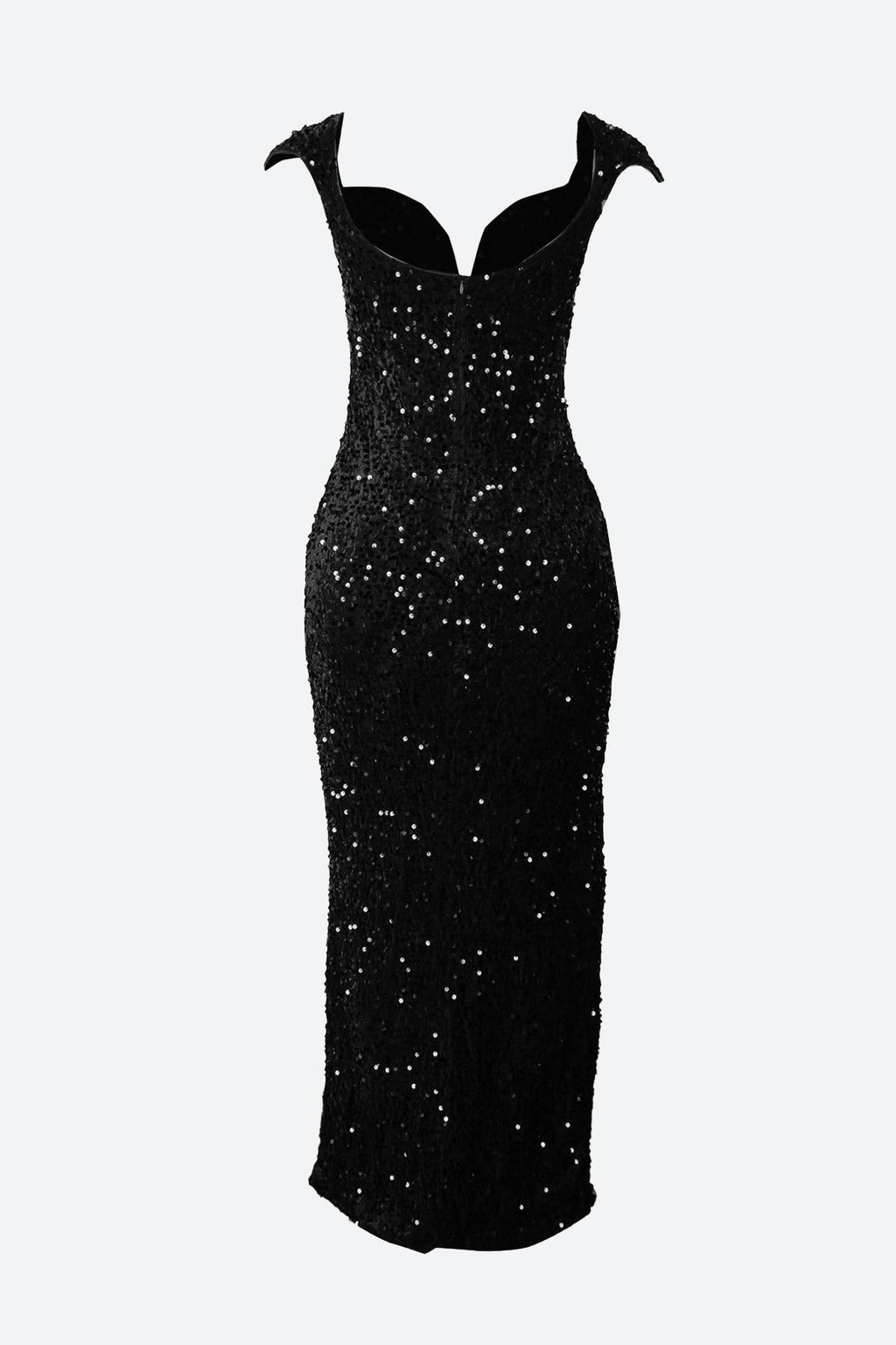 Burgundy Sequin Corset Slit Sweep Dress Lavish Daily